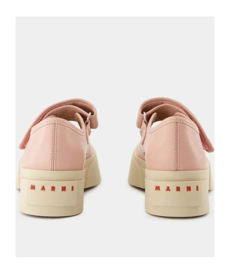 Marni Mary Jane Round-Toe Sneakers