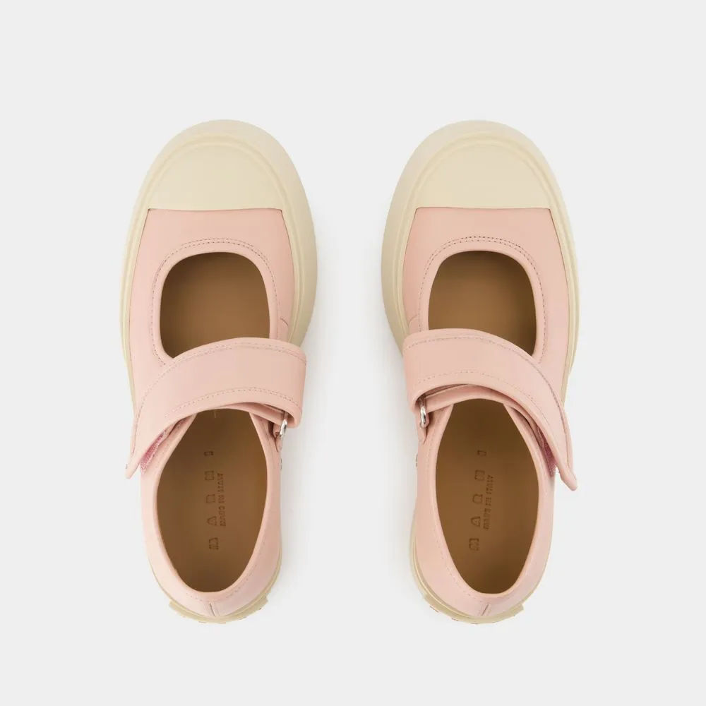 Marni Mary Jane Round-Toe Sneakers