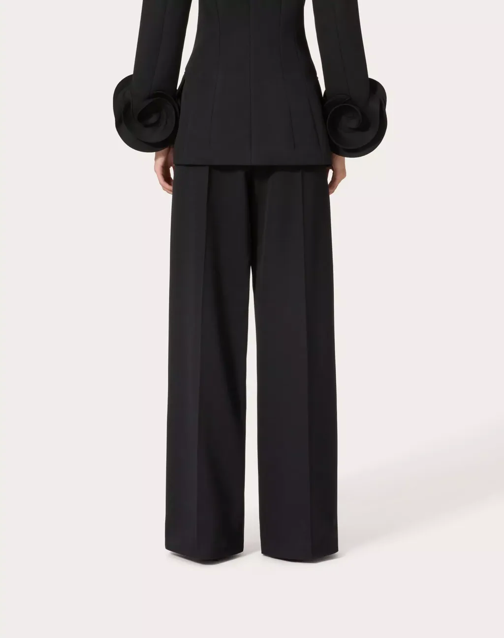 Valentino Pleat Detailed Wide Leg Pants