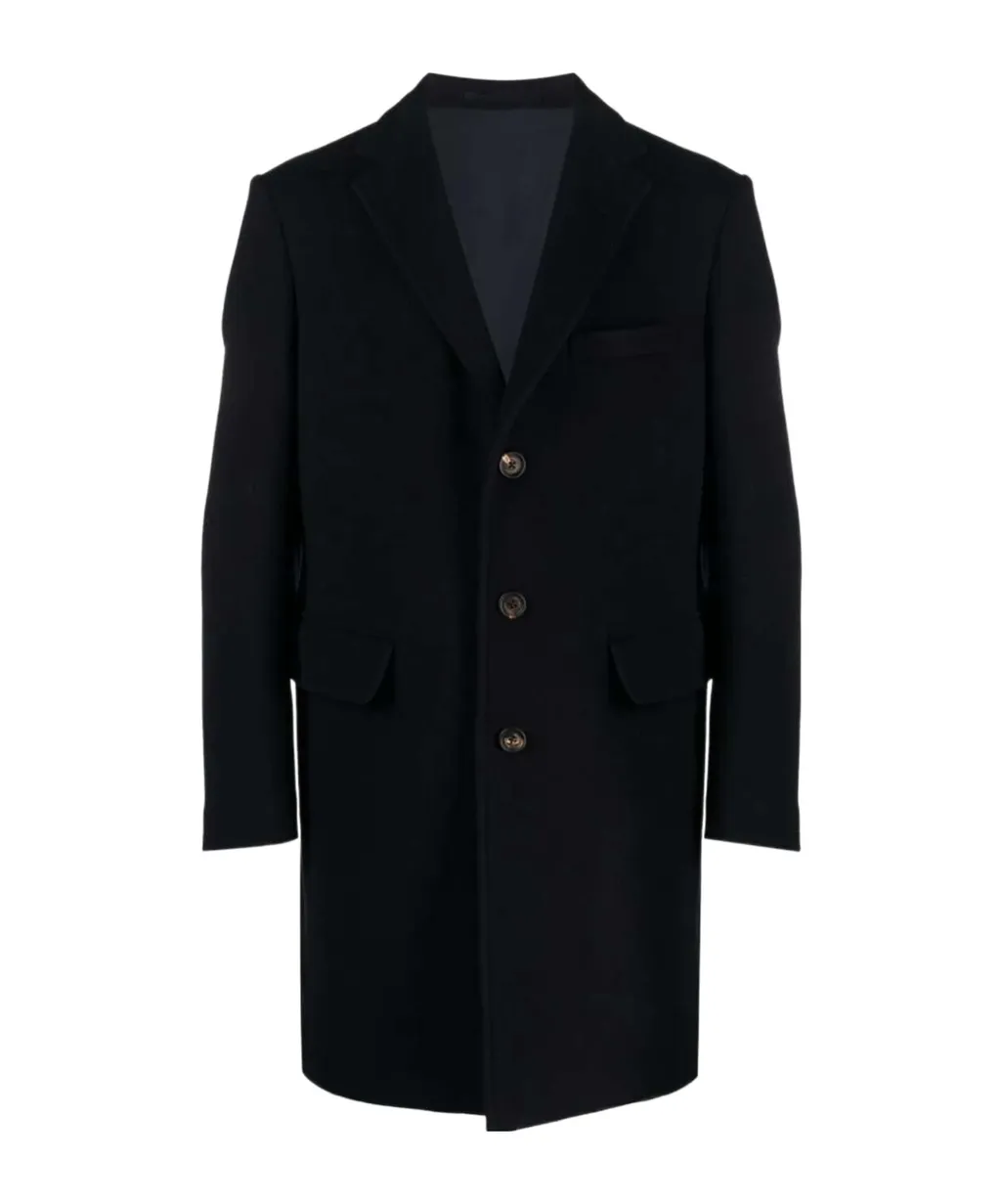 Felted Single-Breasted Coat
