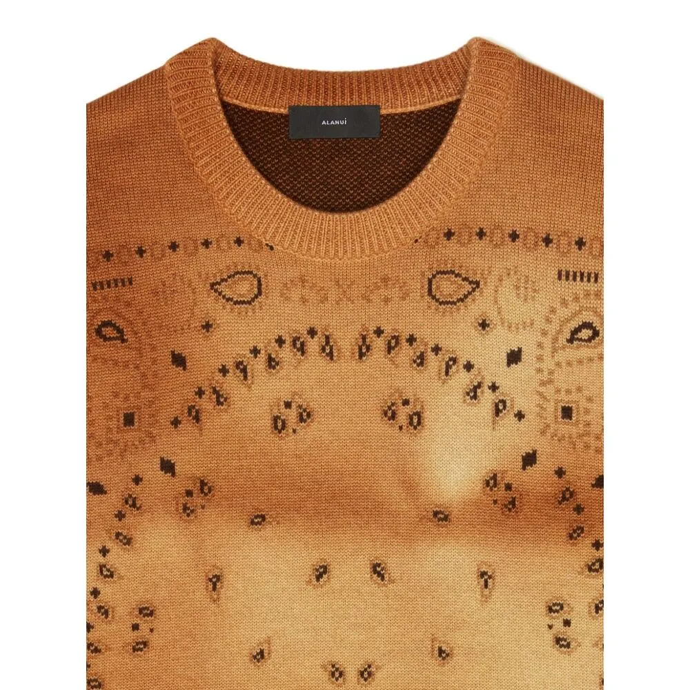 Paisley-Knit Wool Jumper