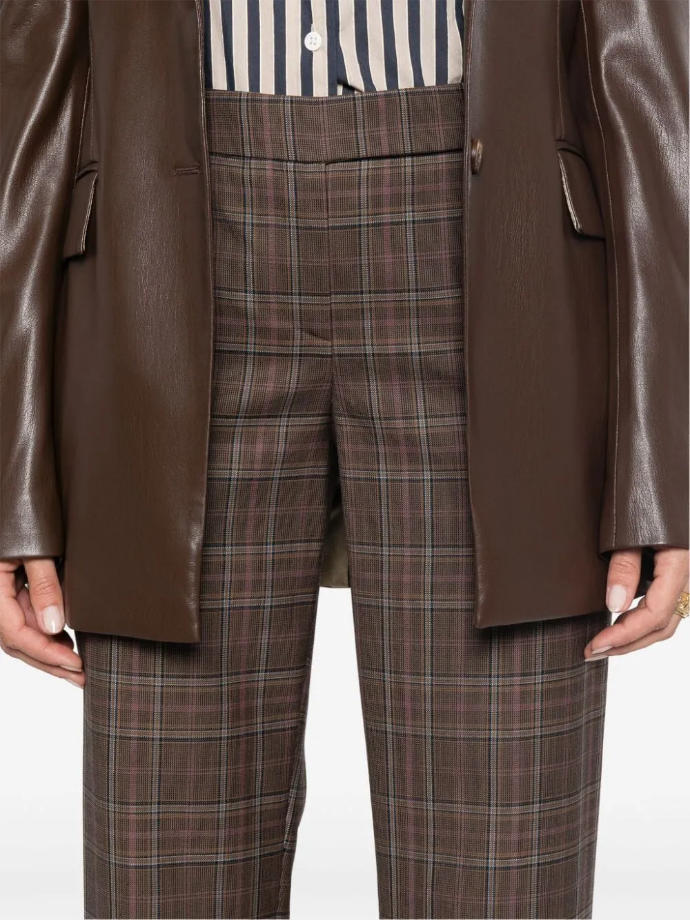Checked Casual Pants