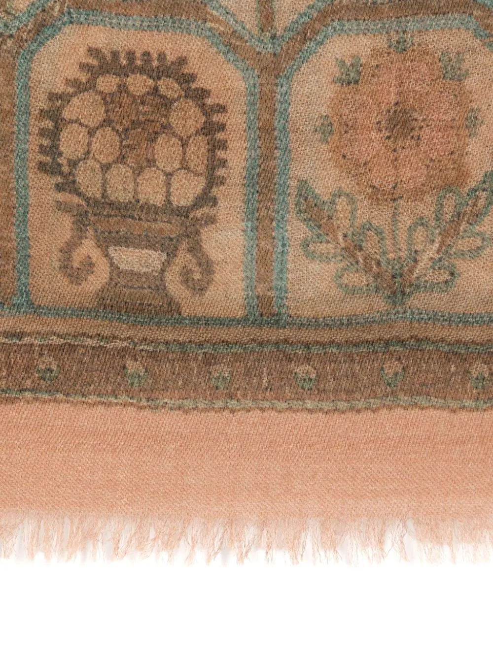 Pattern Tassel Scarf