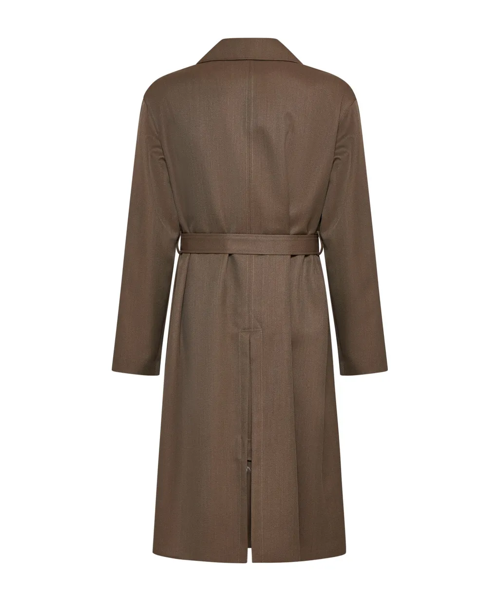 Lardini Attitude Double-Breasted Trench Coat