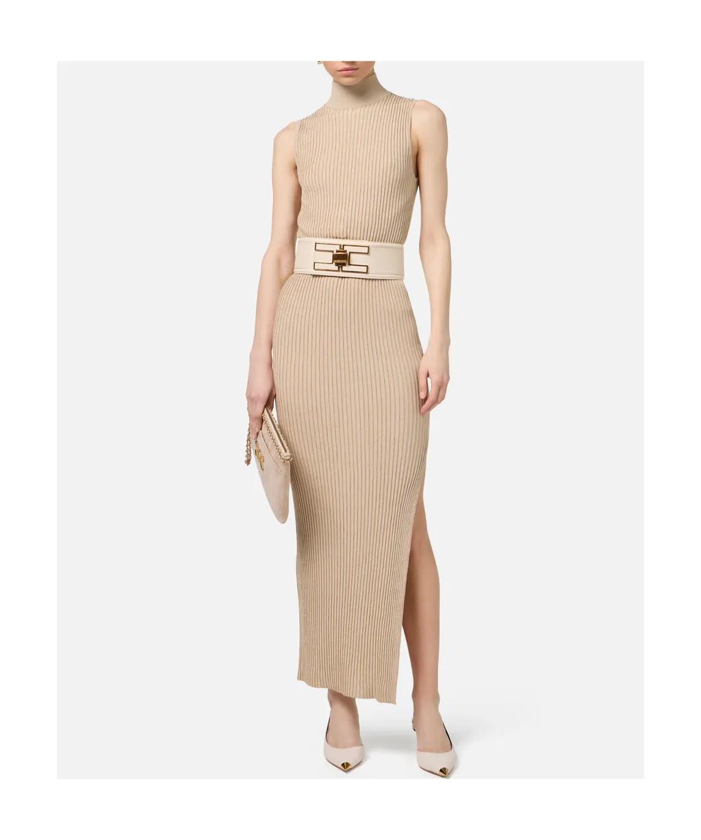 Rib Mid-Length Dress