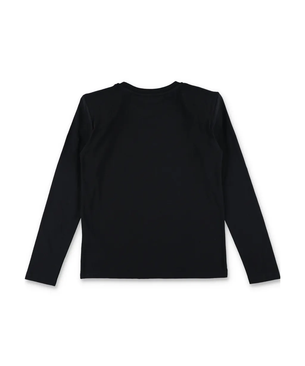 Balmain Kids Embellished Crewneck Long-Sleeved T-Shirt