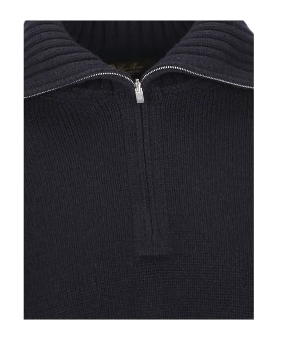Loro Piana Parksville Half-Zip Knitted Jumper