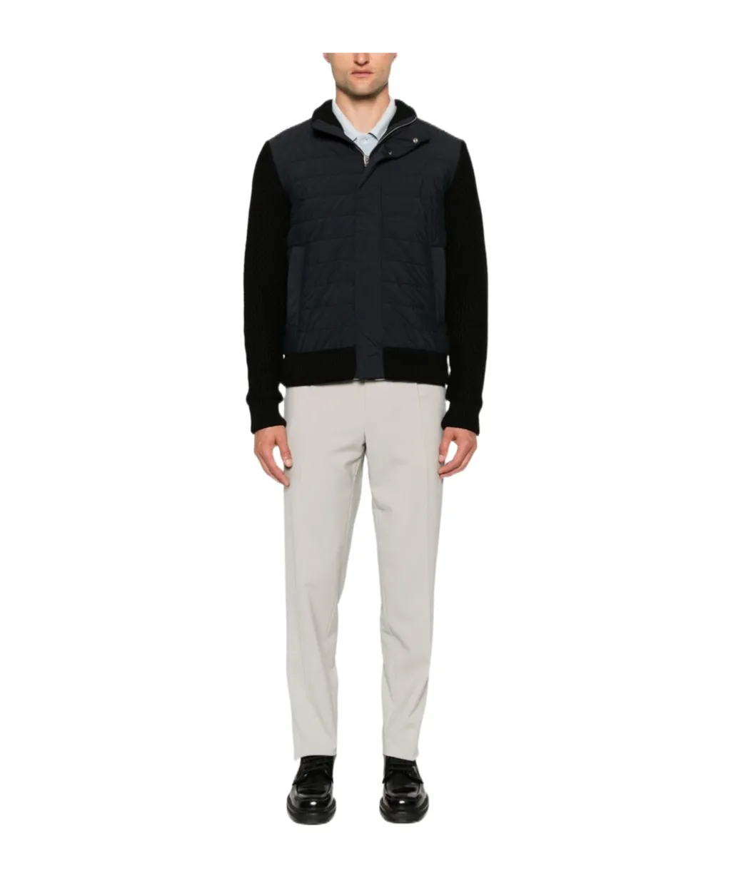 Herno Knitted-Panel Down Jacket