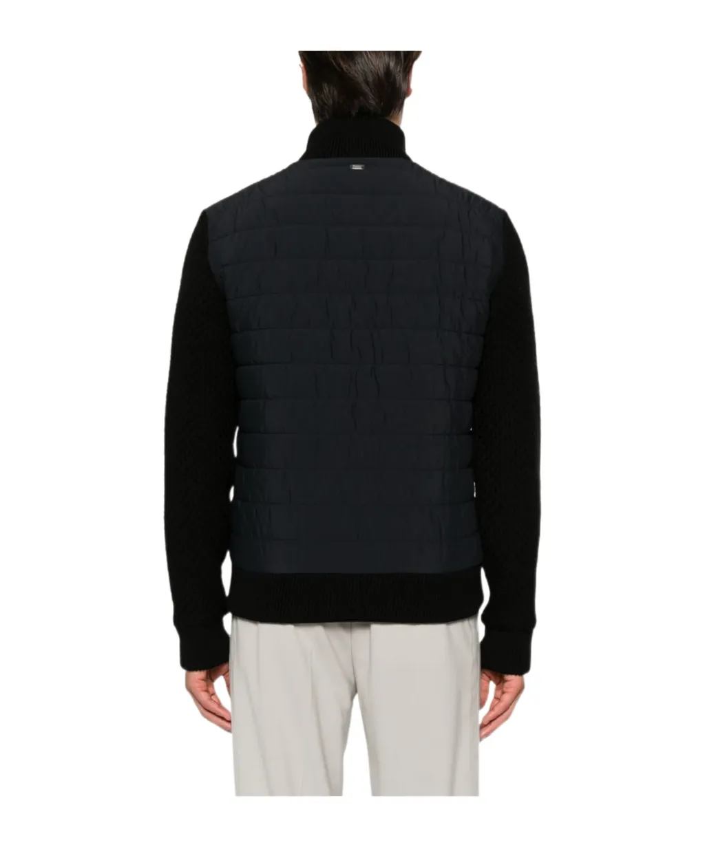 Herno Knitted-Panel Down Jacket