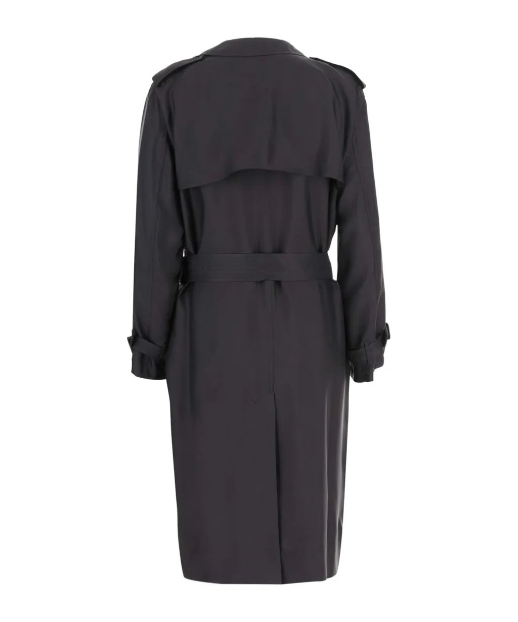 Saint Laurent Double-Breasted Belted Coat