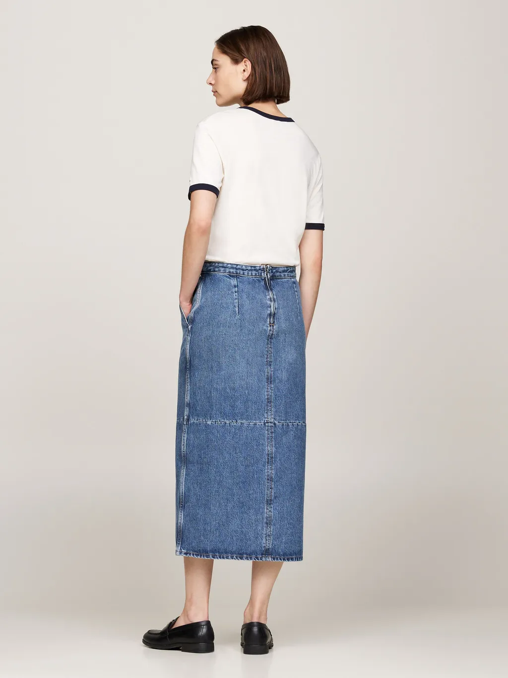 Logo Denim Skirt