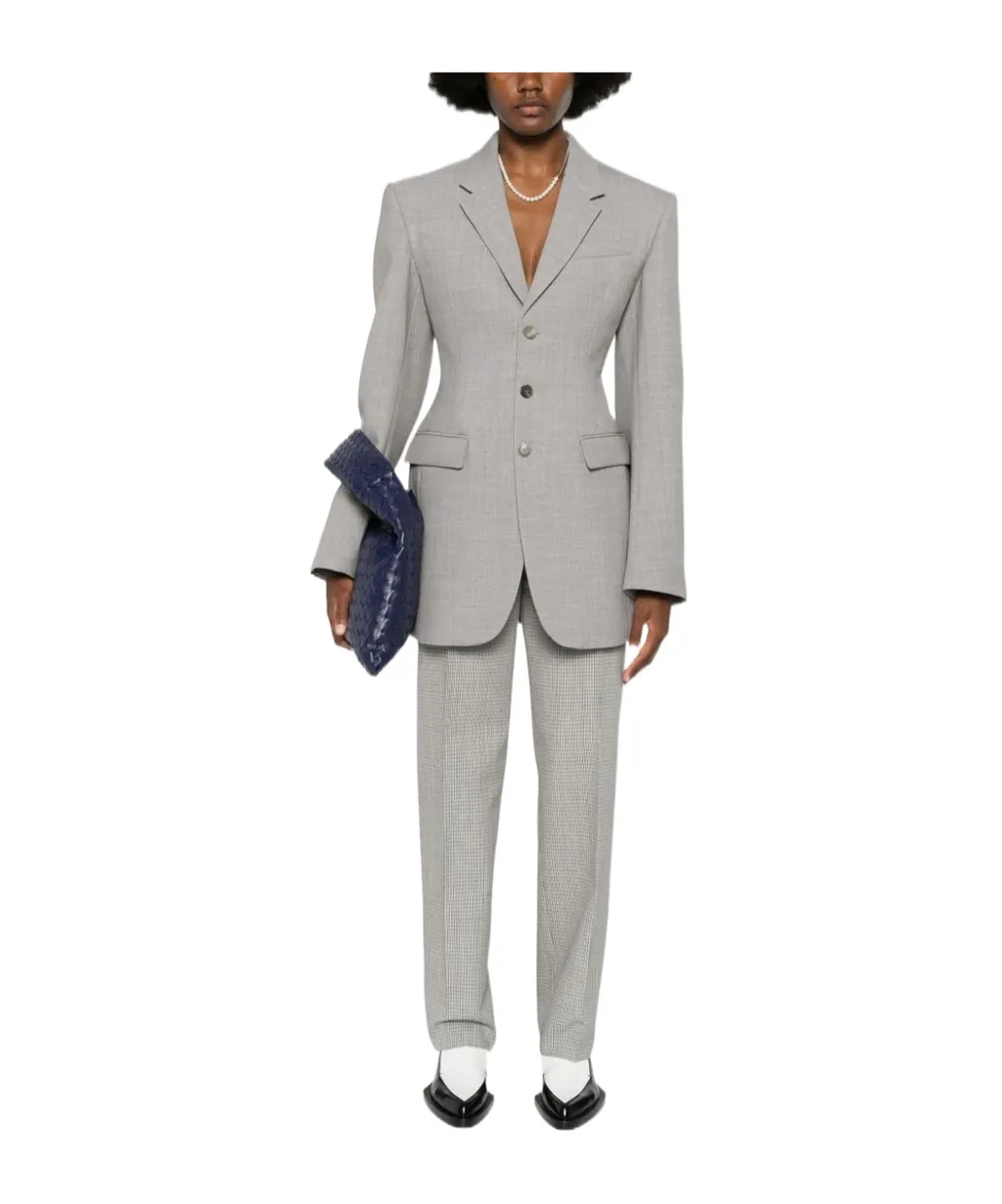 Jil Sander Checked Tapered Leg Trousers