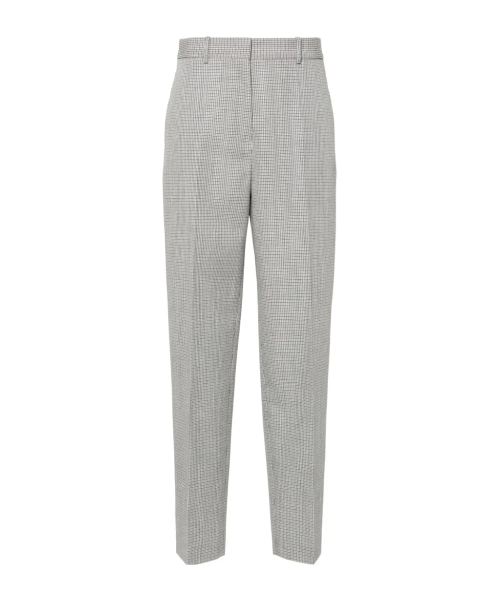 Jil Sander Checked Tapered Leg Trousers