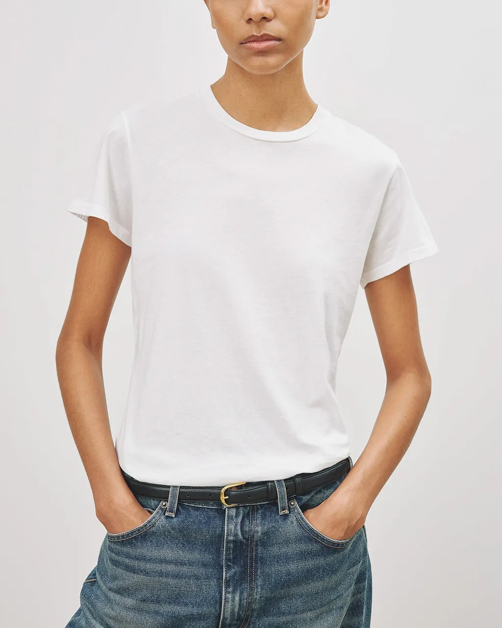 Open-Necked Black Shirt