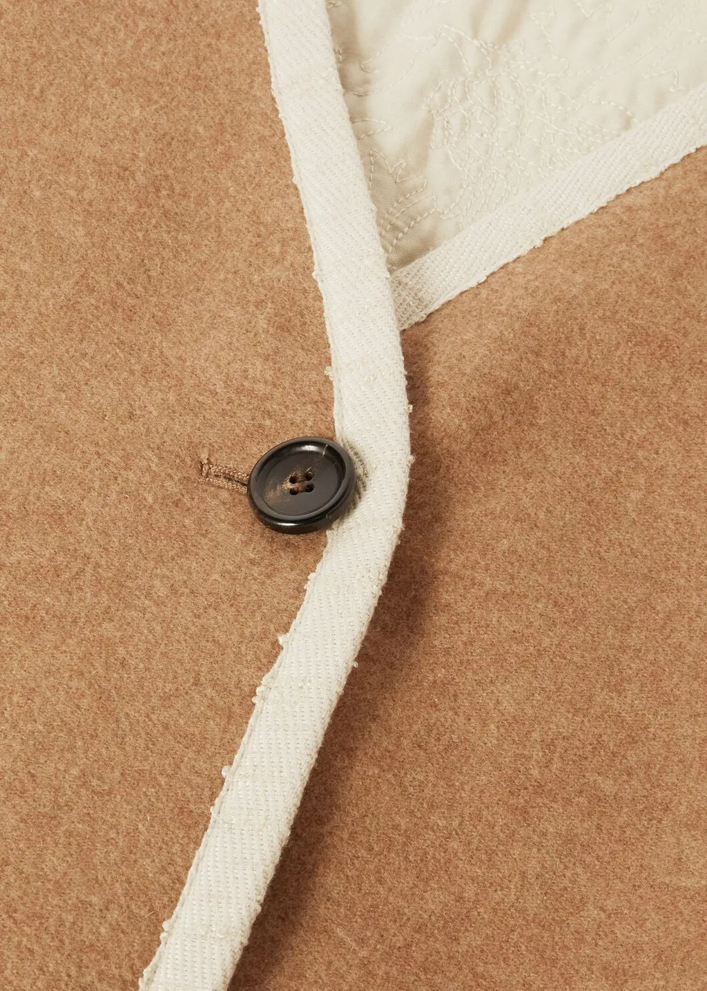 Long-Sleeved Cashmere Coat