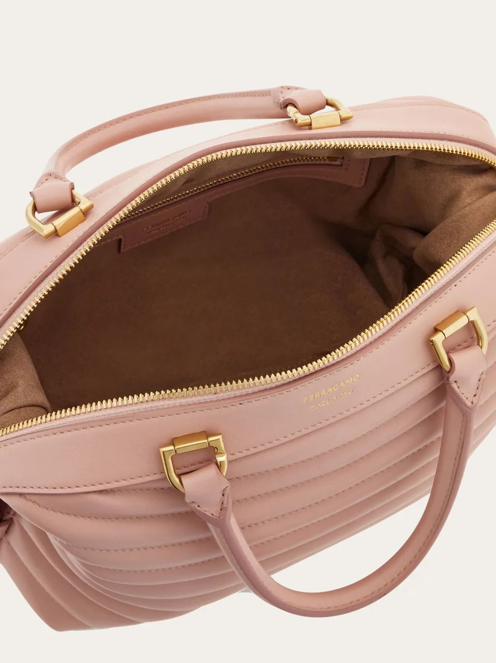 Quilted Bowling Shoulder Bag