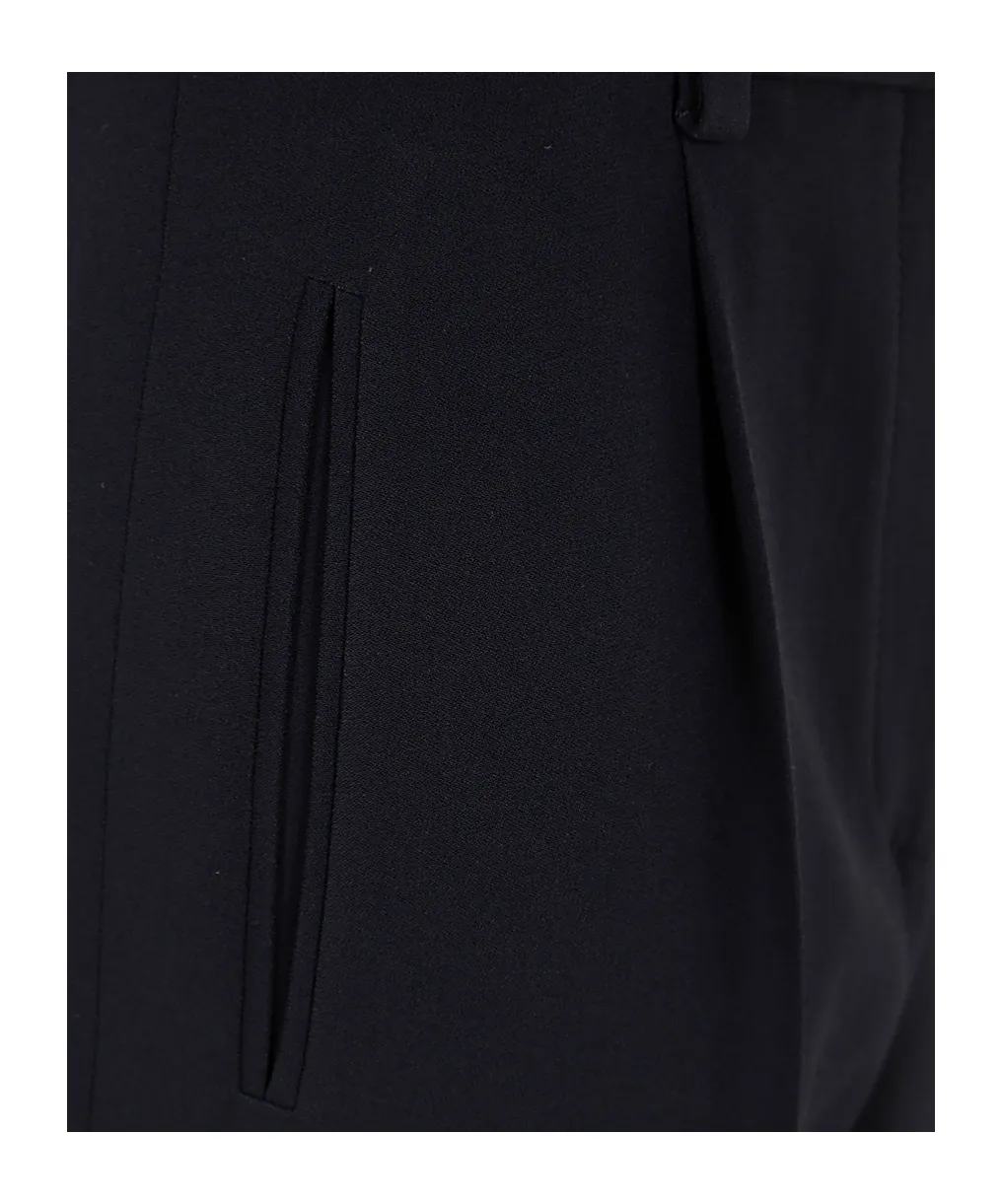 Straight-Leg Cady Trousers