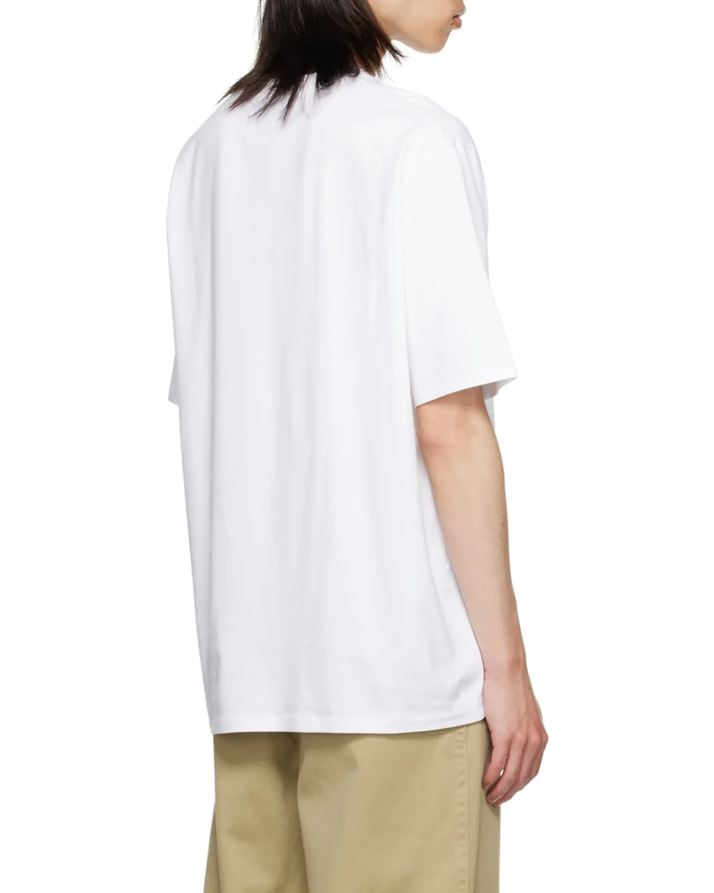 Lanvin Logo Patch Straight Hem T-Shirt