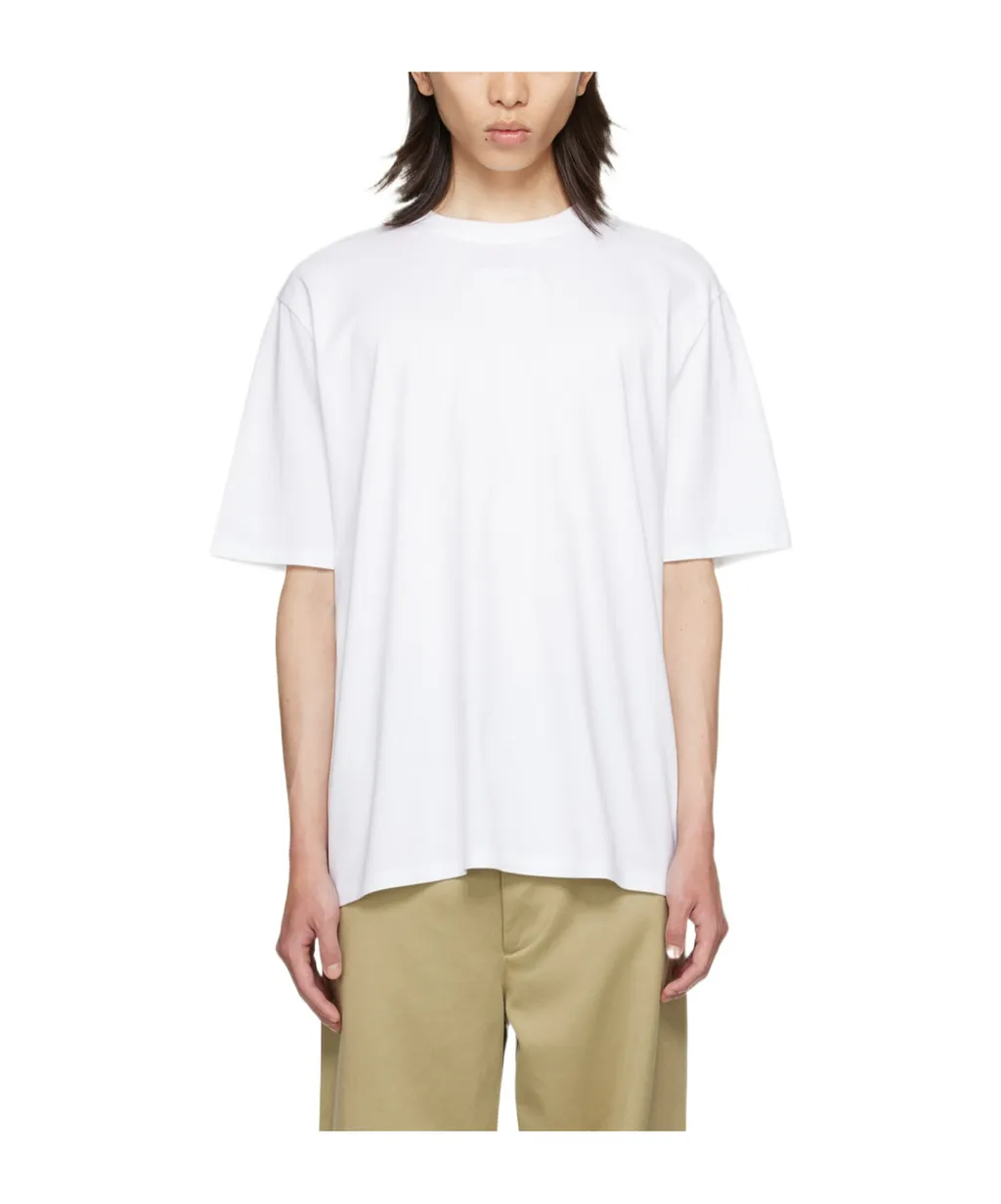 Lanvin Logo Patch Straight Hem T-Shirt
