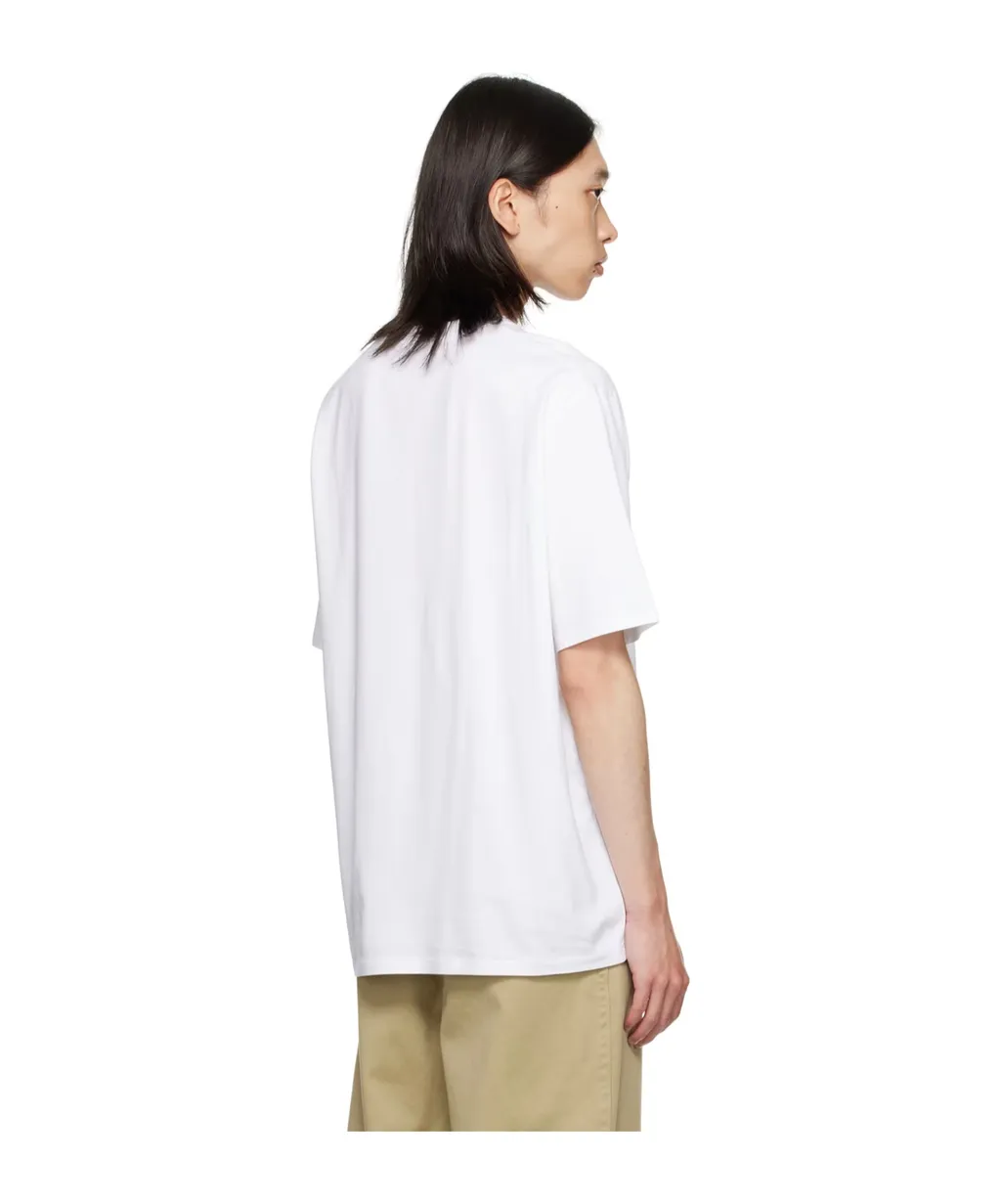 Lanvin Logo Patch Straight Hem T-Shirt