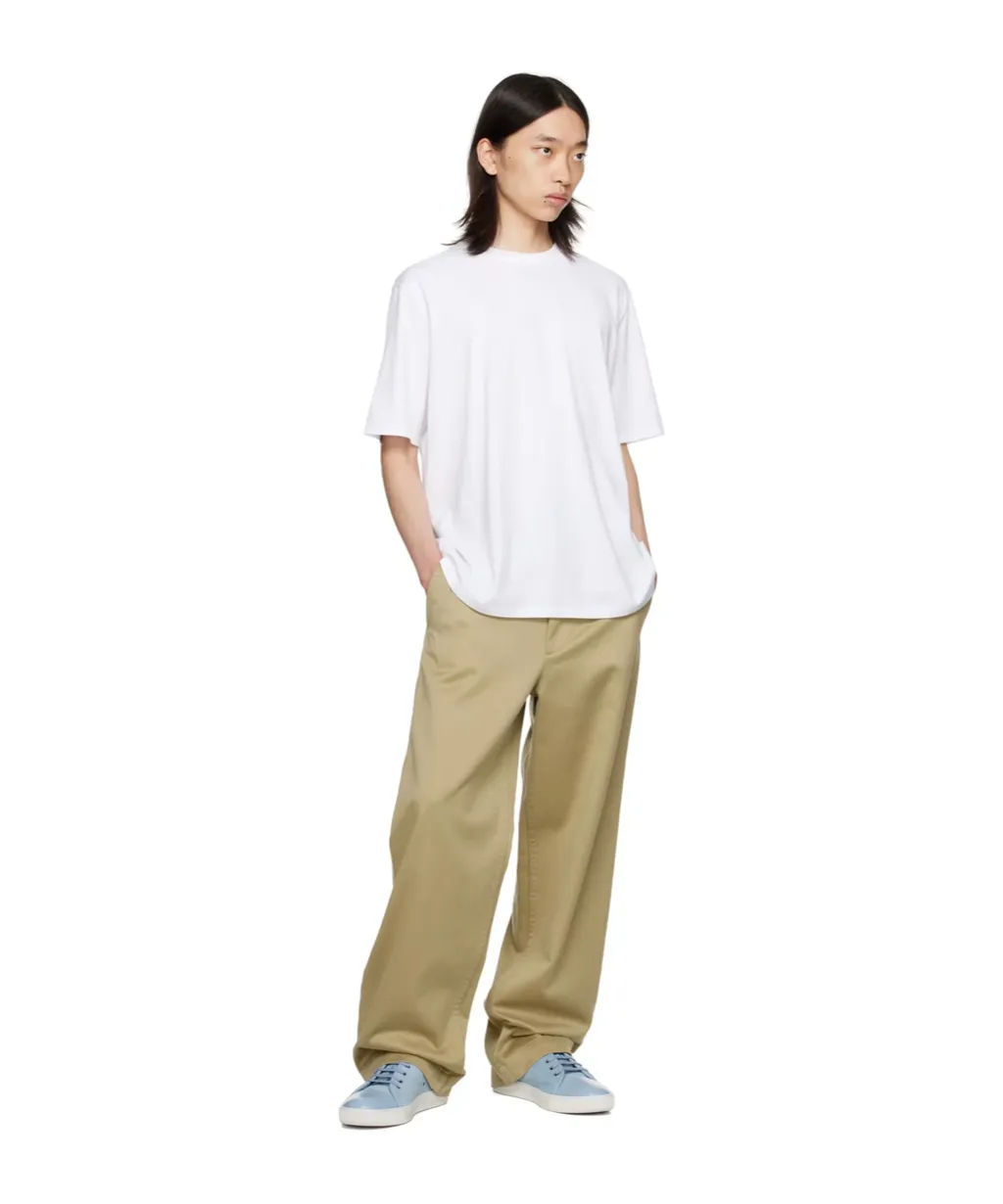Lanvin Logo Patch Straight Hem T-Shirt