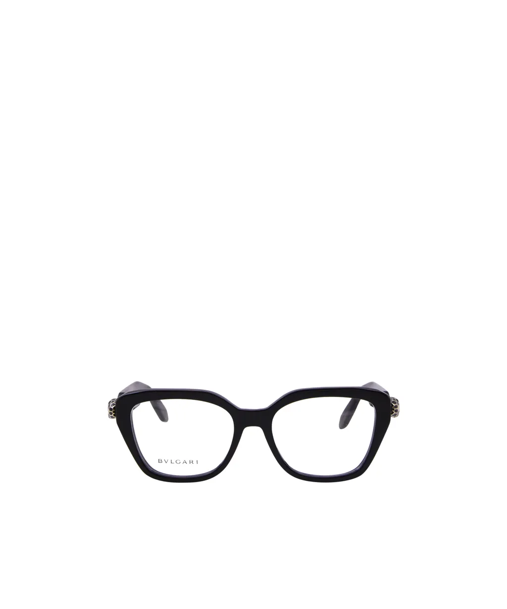 Bulgari Geometric Frame Glasses
