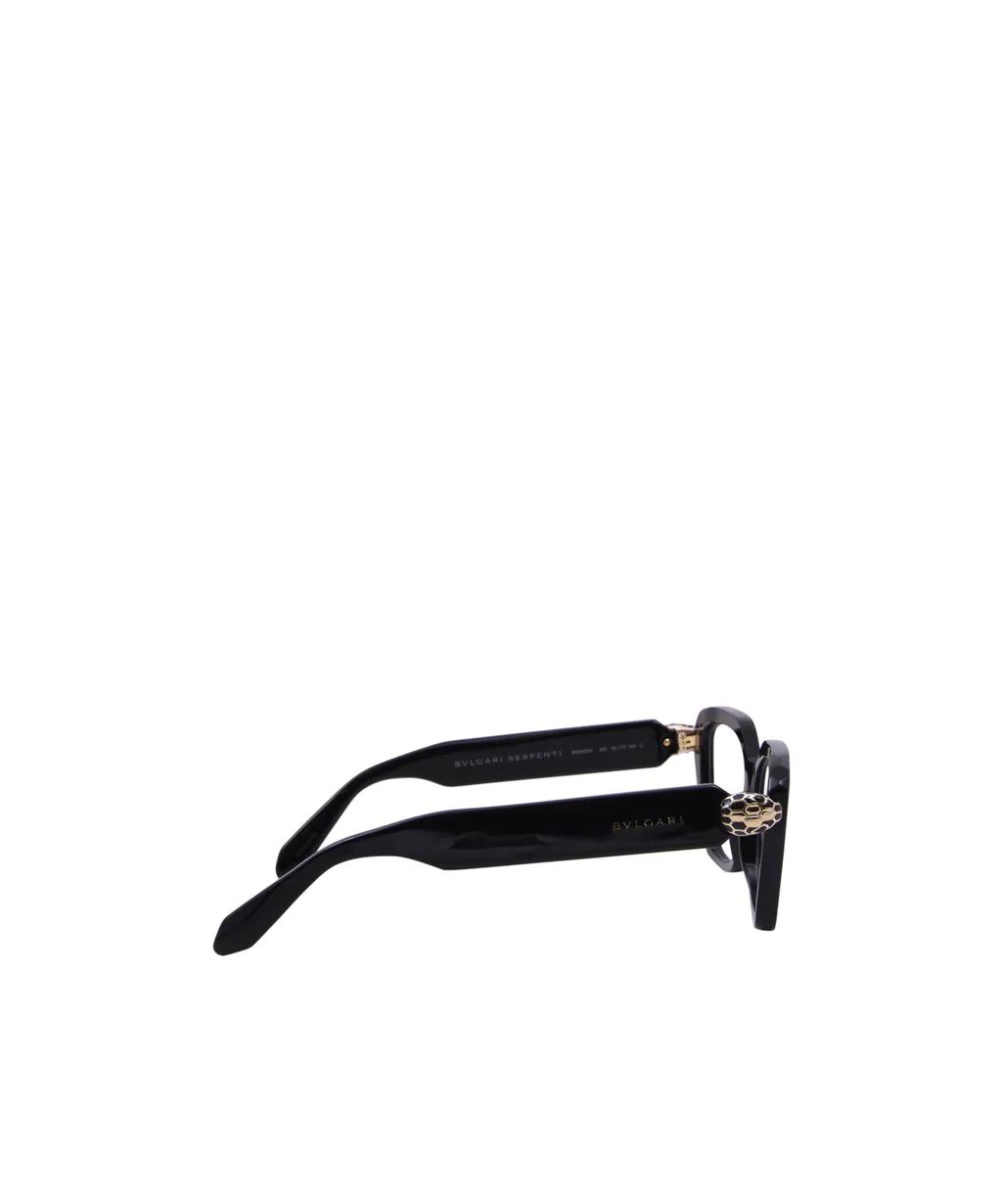 Bulgari Geometric Frame Glasses