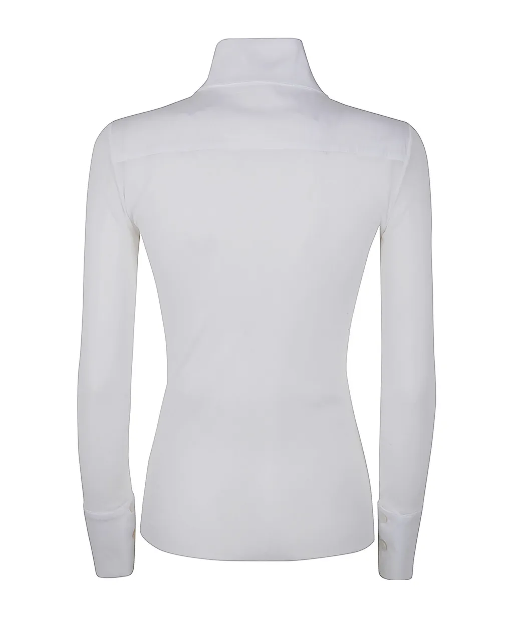 D.Exterior Tulle Popeline Shirt