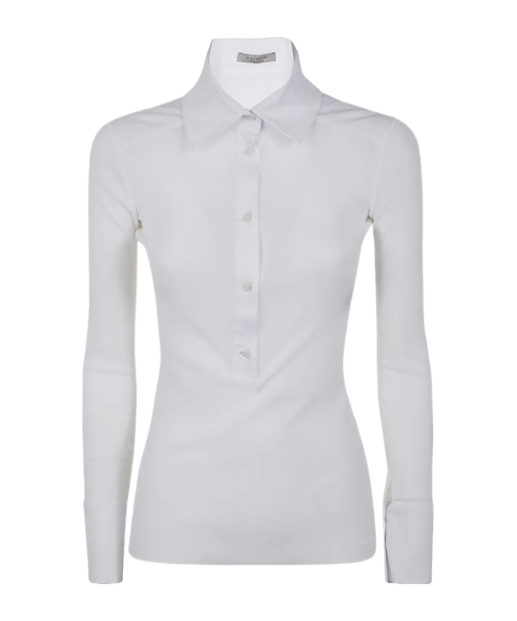 D.Exterior Tulle Popeline Shirt