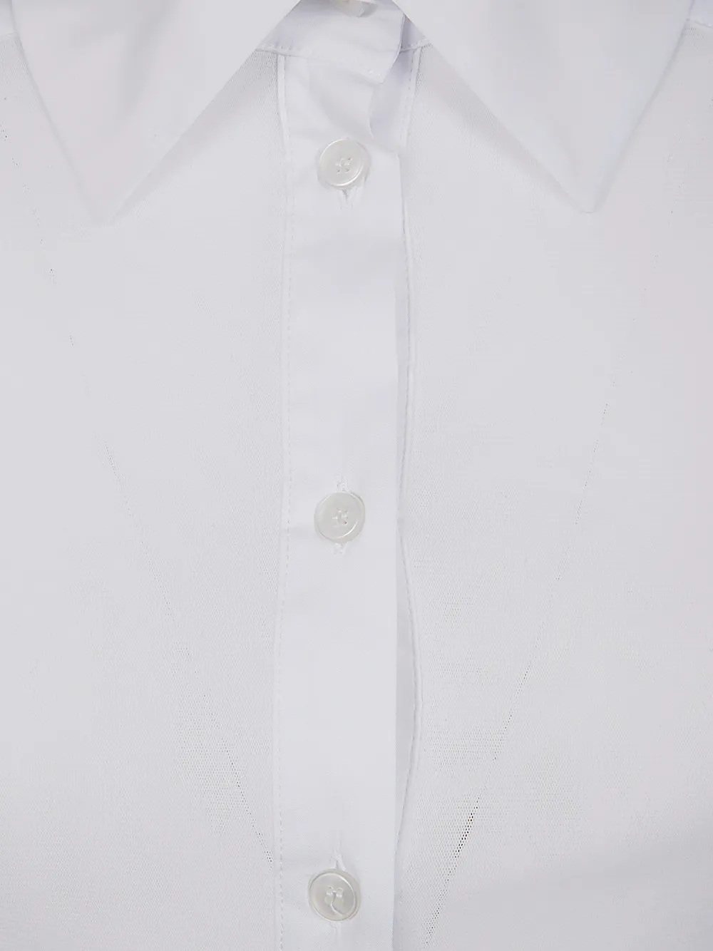 D.Exterior Tulle Popeline Shirt