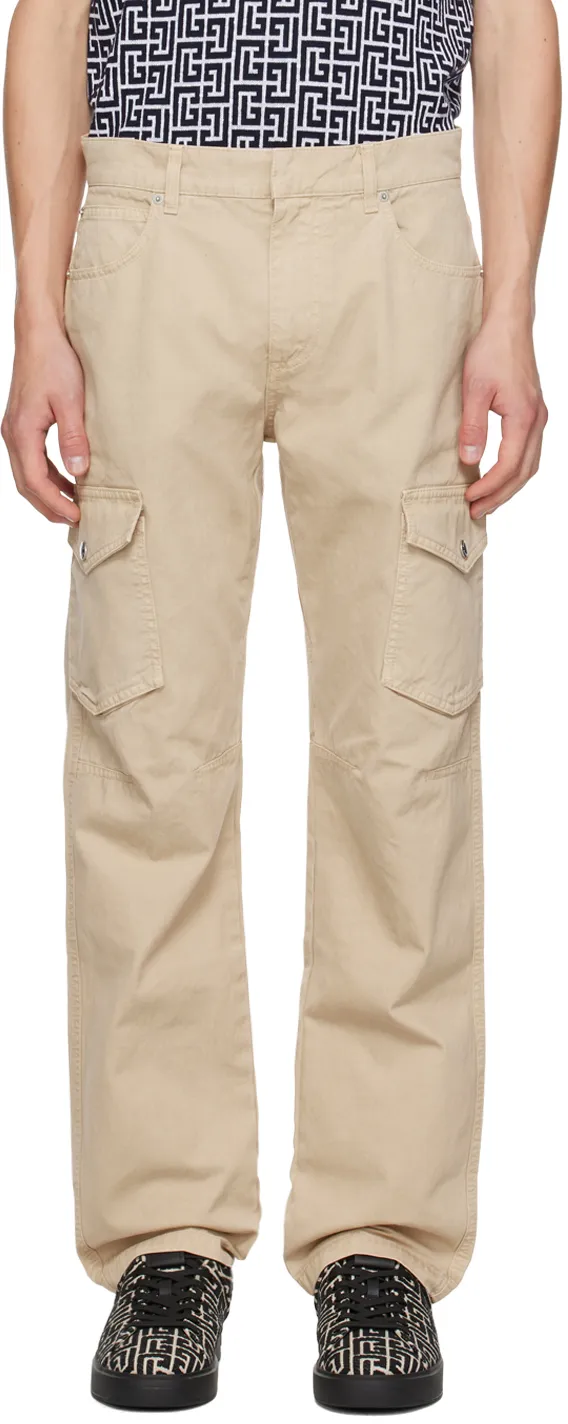 Balmain Pocket Detailed Tapered Leg Trousers