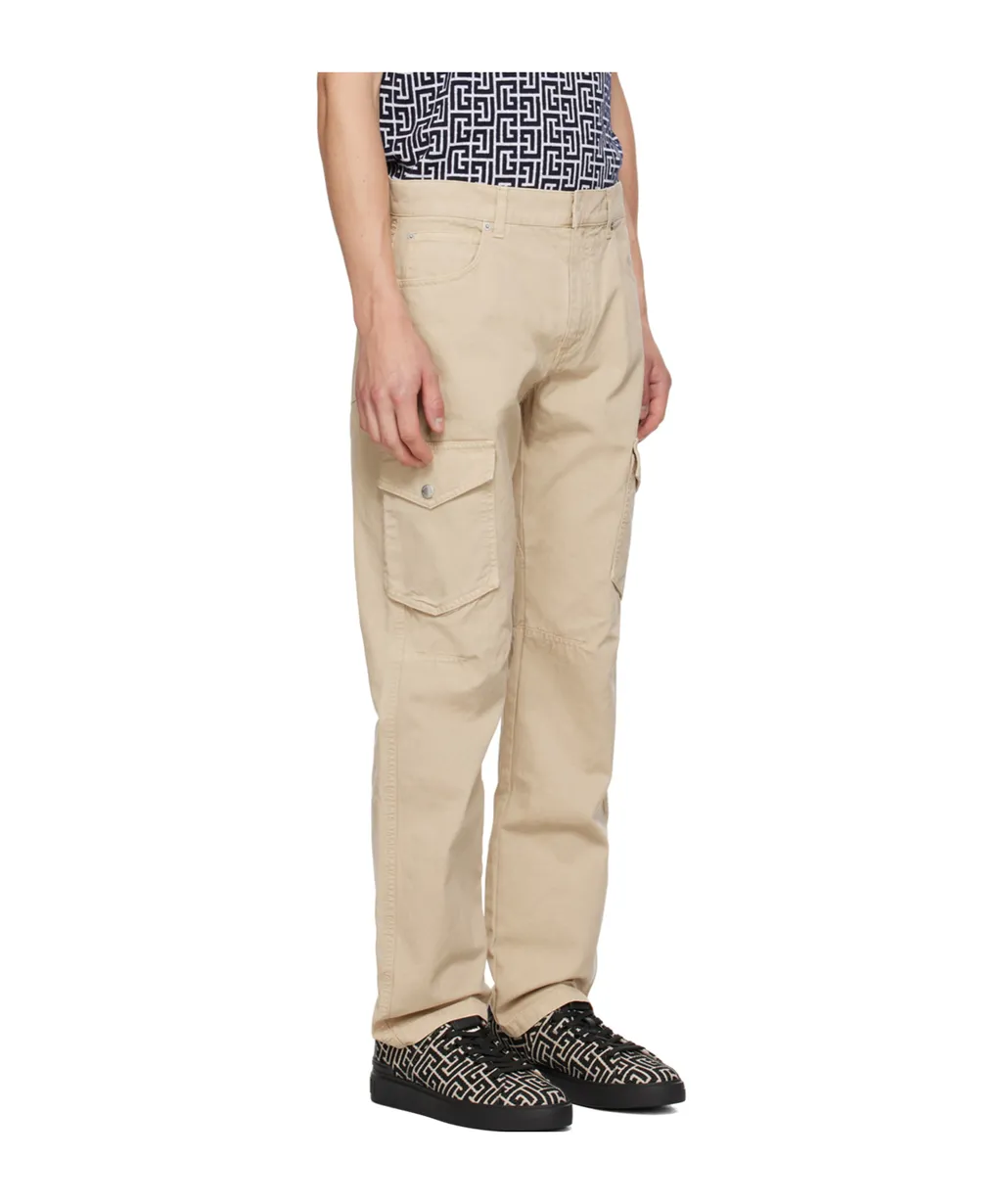 Balmain Pocket Detailed Tapered Leg Trousers