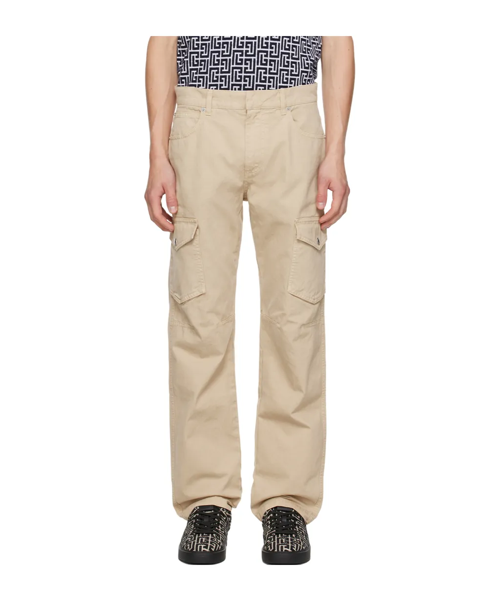 Balmain Pocket Detailed Tapered Leg Trousers