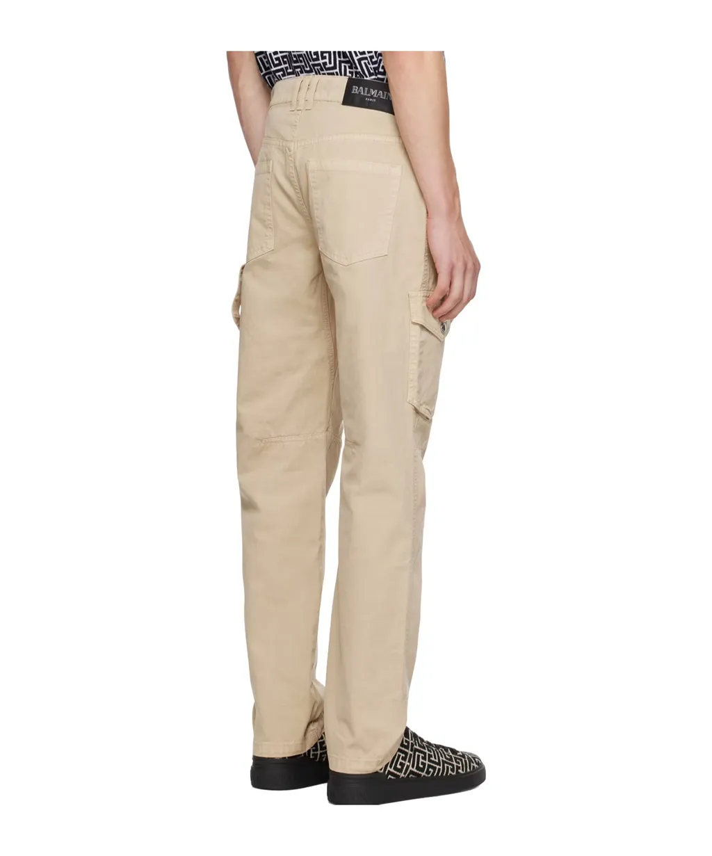 Balmain Pocket Detailed Tapered Leg Trousers