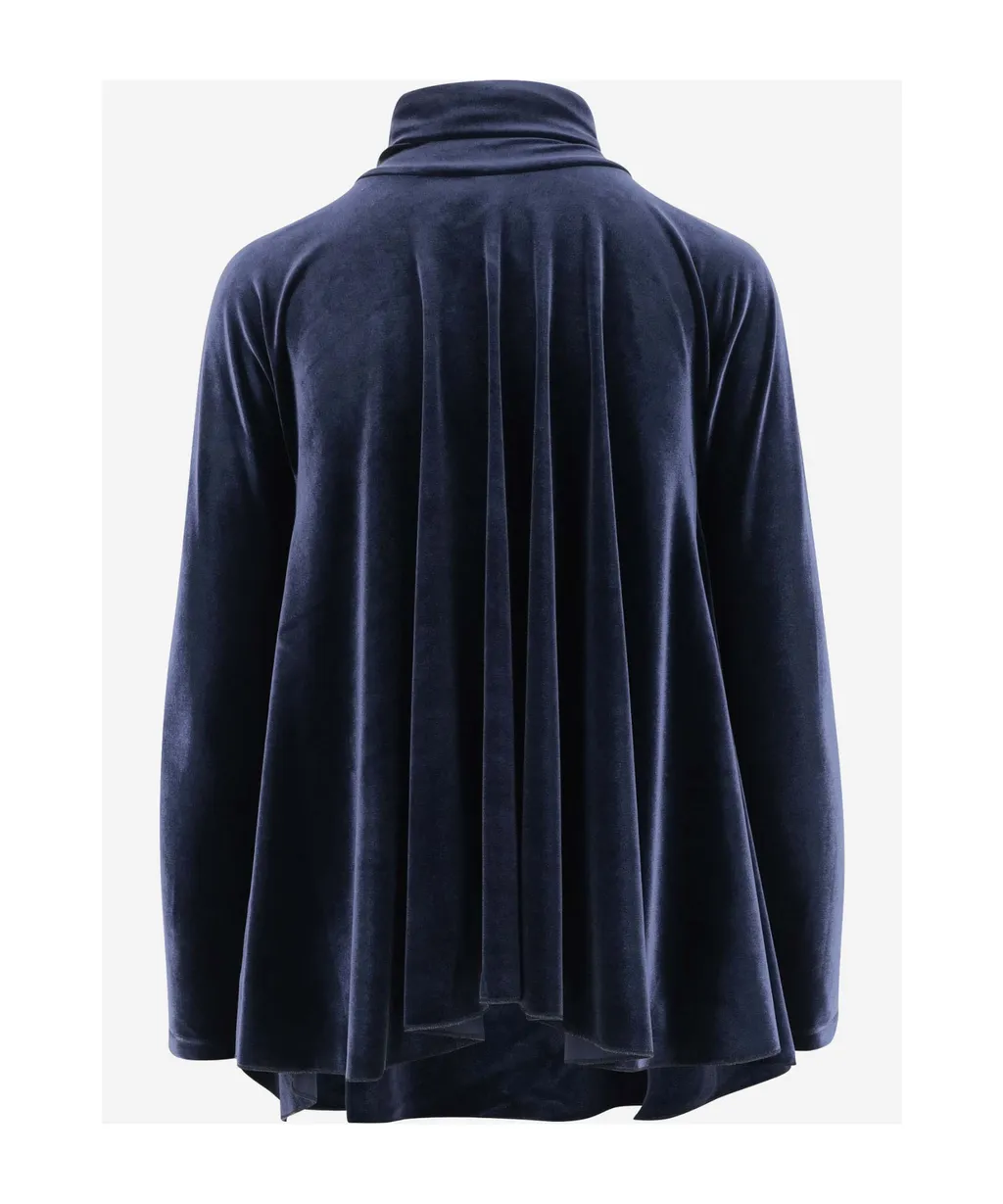 Stephan Janson Asymmetric Velvet Top