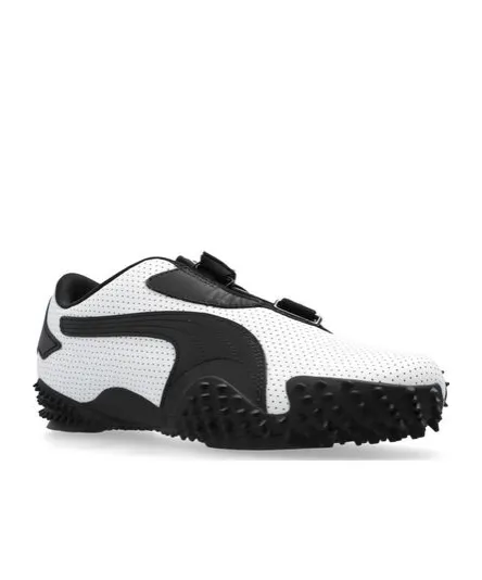 Mostro Perforated Leather - White / Black