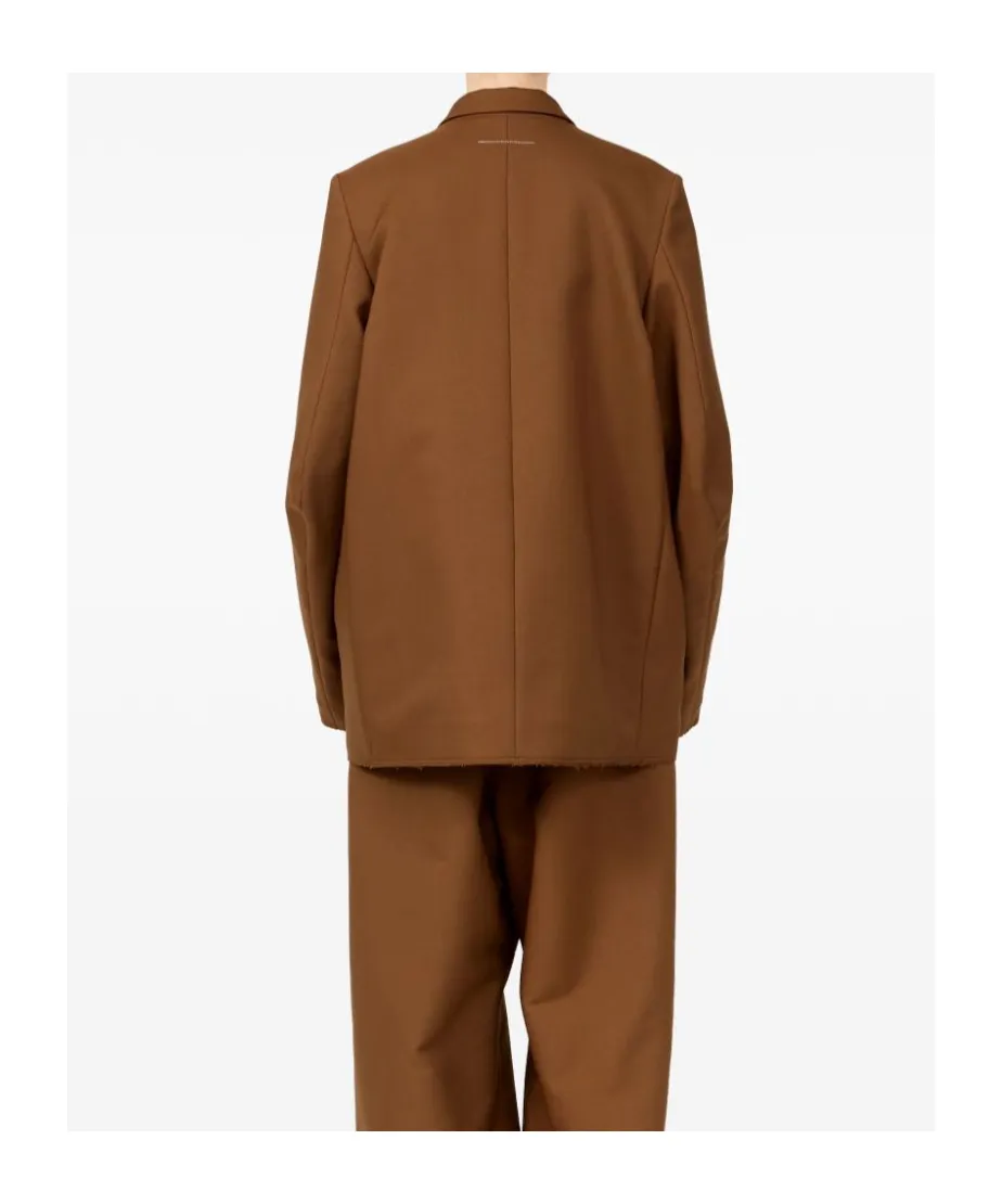 Mm6 Maison Margiela Single-Breasted Oversized Tailored Blazer