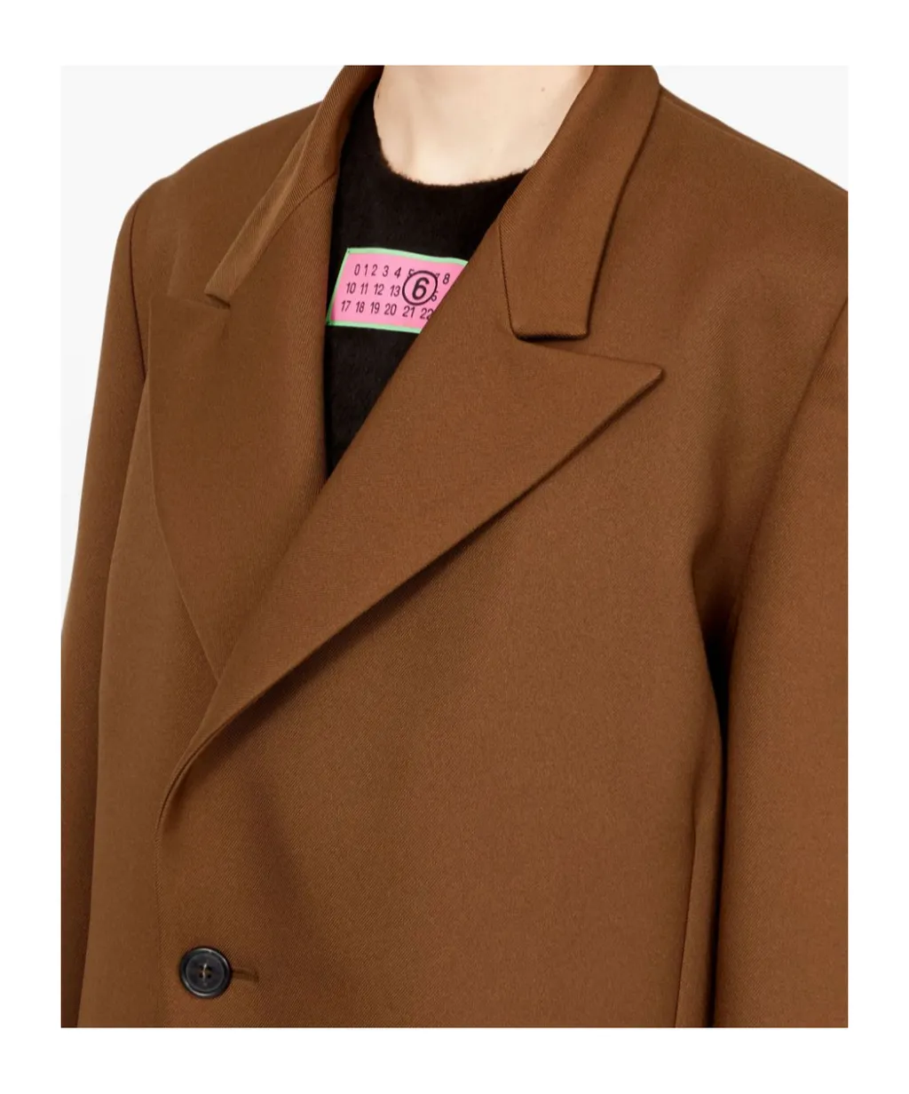 Mm6 Maison Margiela Single-Breasted Oversized Tailored Blazer