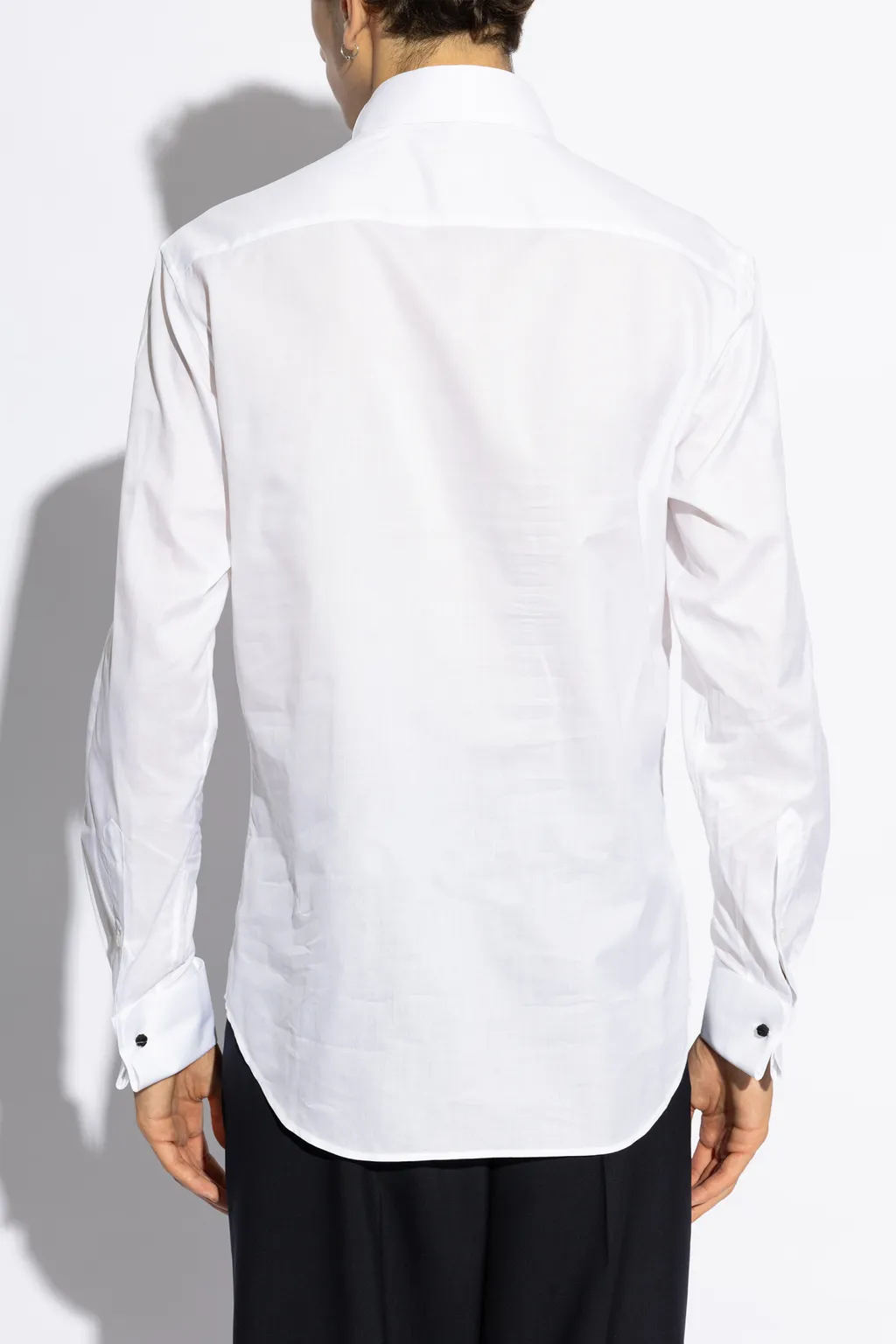Giorgio Armani Curved Hem Tuxedo Shirt