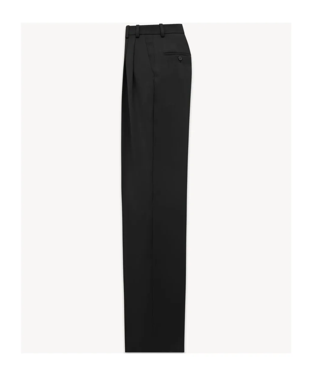 Saint Laurent High Waist Straight Leg Pants