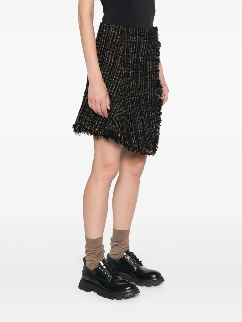 Asymmetric Mini Skirt