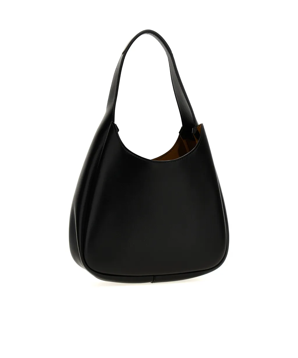 Stella Mccartney Logo-Perforated Small Hobo Shoulder Bag