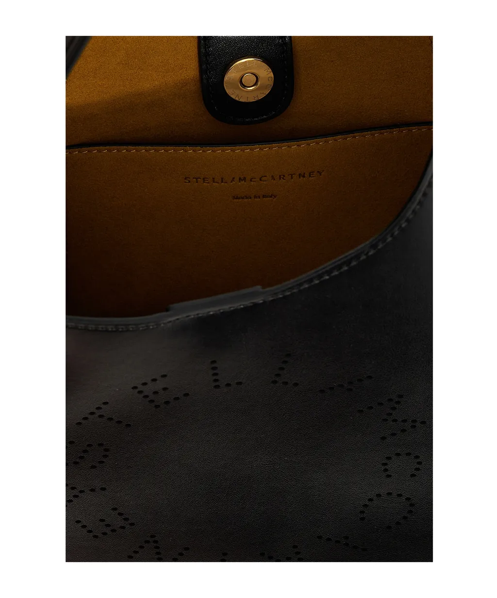 Stella Mccartney Logo-Perforated Small Hobo Shoulder Bag
