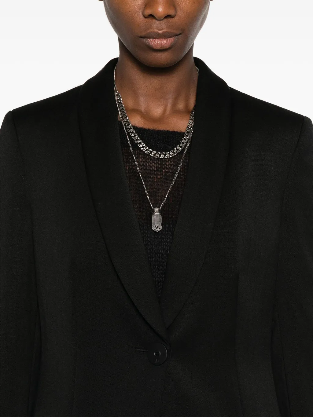 Giorgio Armani Single-Breasted Twill Blazer