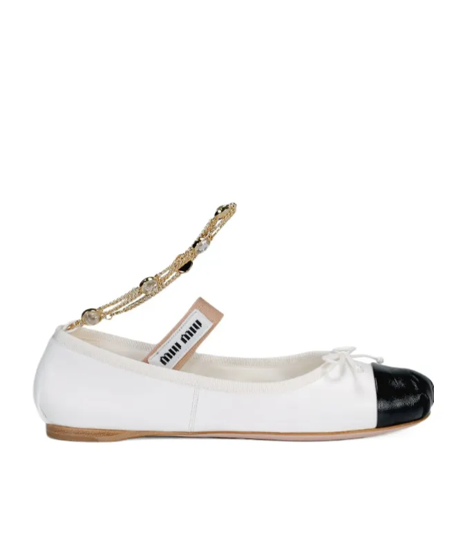 Miu Miu Bow-Detailed Ballerinas