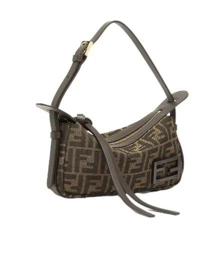 Fendi Simply Fendi Ff Jacquard Mini Shoulder Bag
