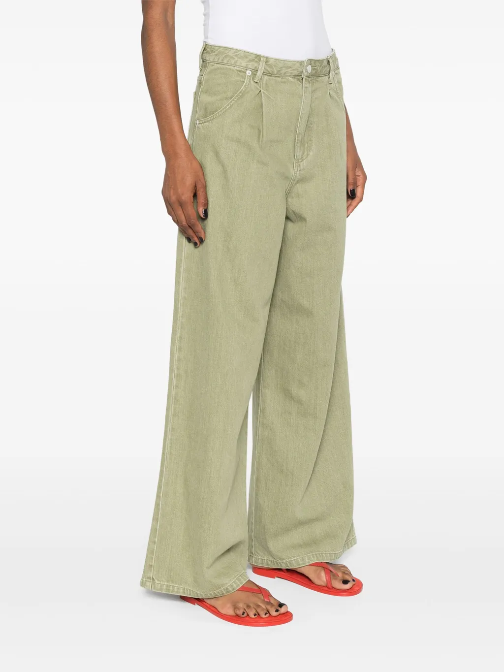 Moena High-Rise Wide Leg Jeans