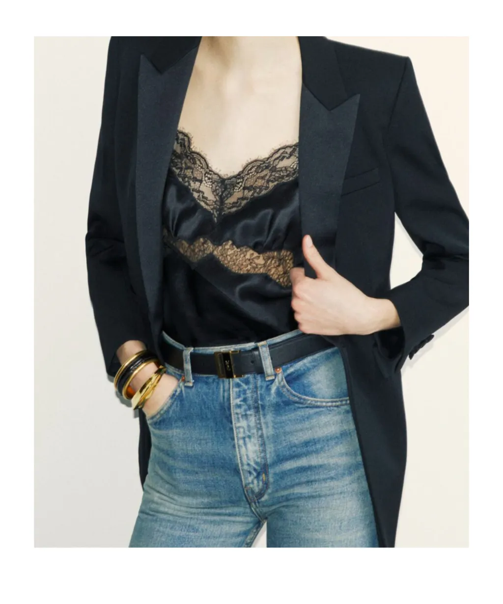 Saint Laurent Tuxedo Single-Breasted Jacket