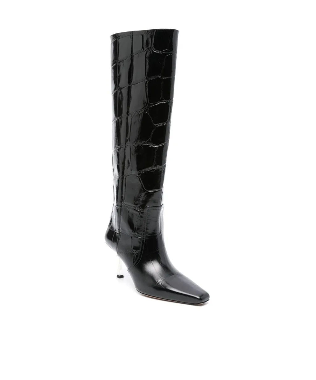 80Mm Leather Boots