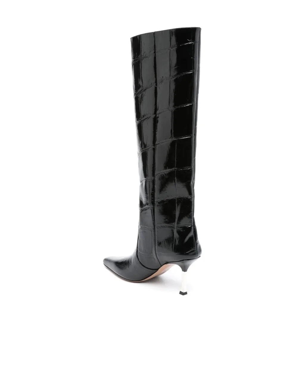 80Mm Leather Boots